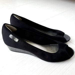 Anne Klein Sport Black Wedges